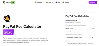 PaypalfeeCalculator screenshot