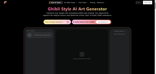 Flux Ghibli Style AI Art Generator screenshot