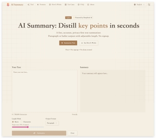AI Summary screenshot