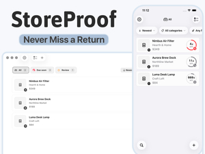 StoreProof screenshot