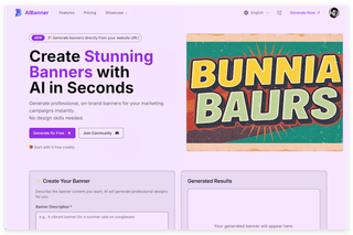 AI Banner Generator - Create Stunning Banners with AI in Seconds screenshot