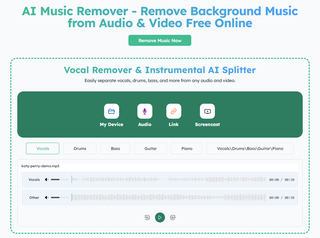 Background Music Remover Online Free screenshot