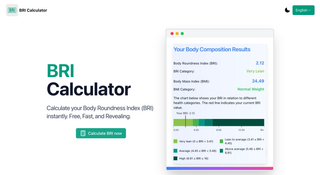 BRI Calculator screenshot