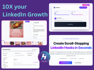 HookedAI : AI-Powered LinkedIn Marketing screenshot