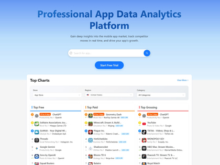 Appark: Free app market analytics for growth and competition insights screenshot