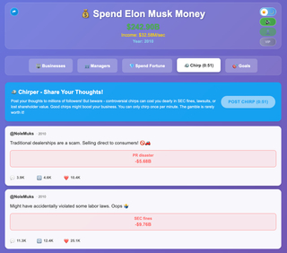 Spend Elon Musk Money screenshot