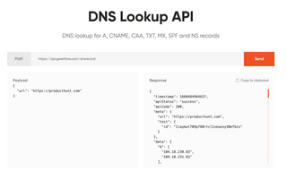 Geekflare API screenshot