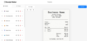 Receipt Maker screenshot