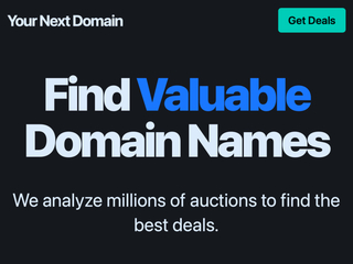 Your Next Domain screenshot