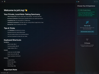 jott.ing : Your Private, Free, AI-Powered Note App screenshot