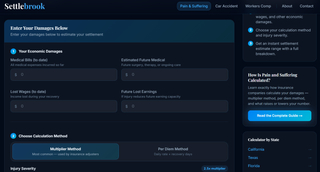 Pain & Suffering Calculator screenshot