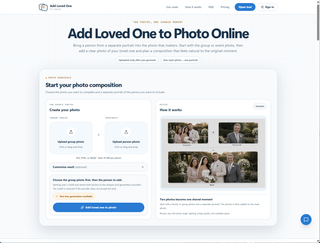 Add Loved One to Photo Online screenshot