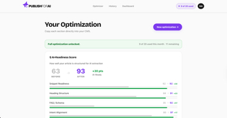 Publish for AI screenshot