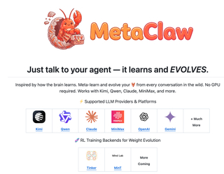 MetaClaw — Self-Evolving AI with RL screenshot