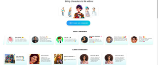 Speaking character ai screenshot