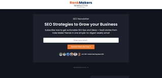RankMakers Newsletter screenshot