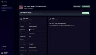 Whistle screenshot