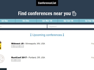 ConferenceList screenshot