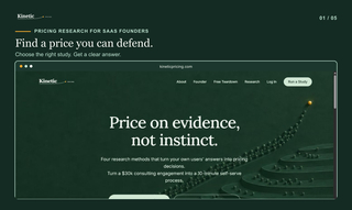 Kinetic Pricing screenshot