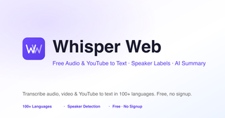 Whisper Web screenshot