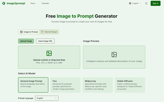 Image2Prompt - Free Image to Prompt Generator screenshot