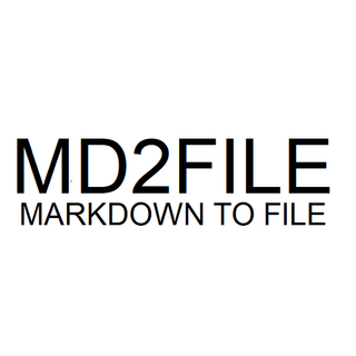 MD2FILE screenshot