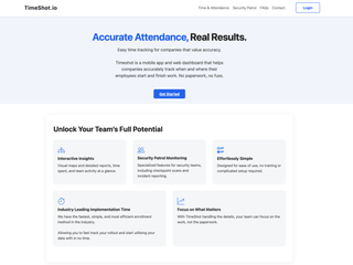 TimeShot : A Guard Patrol System with Mobile App, with job costing and attendance! screenshot