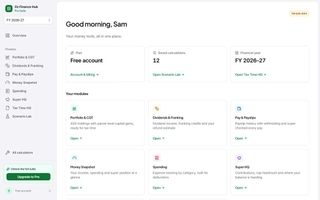 Oz Finance Hub screenshot