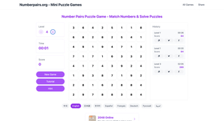 Numberpairs screenshot