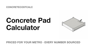 Concrete Pad Calculator screenshot