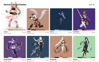 HiColors - Discover and Create Anime & Game Colors screenshot