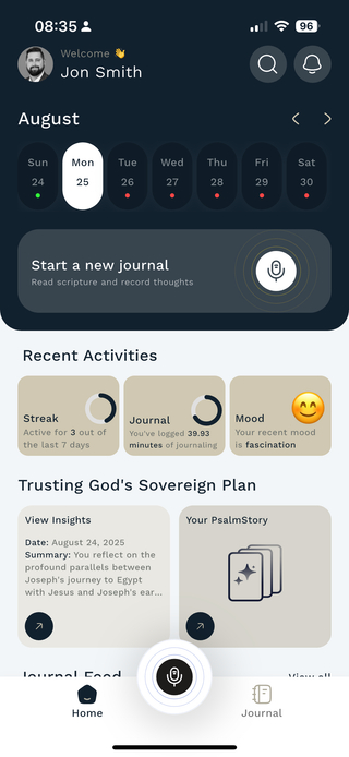 Psalmlog screenshot
