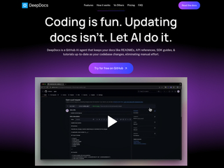 DeepDocs : AI that updates docs when you ship code screenshot