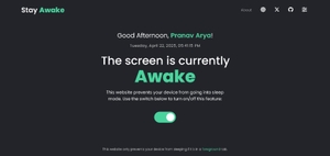 Stay Awake screenshot