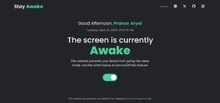 Stay Awake screenshot