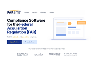 FARSITE: AI-powered Compliance Software for U.S. Government Contractors screenshot