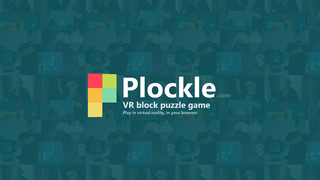 Plockle: Challenging and addictive block puzzle game in virtual reality, in your browser screenshot