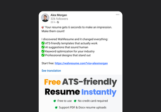 WahResume screenshot