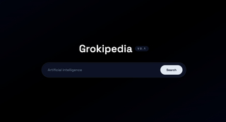 Grokipedia screenshot