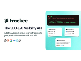 Trackee : SEO & AI visibility, in one API screenshot