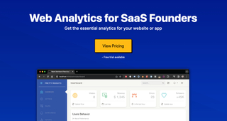 Pretty Insights - web analytics tool screenshot