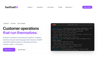 Swiftsell AI : Voice and WhatsApp AI Agents for Services Businesses screenshot