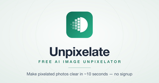 Unpixelate screenshot