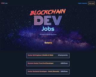 Blockchain Dev Jobs screenshot
