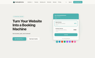 BookingMachine screenshot