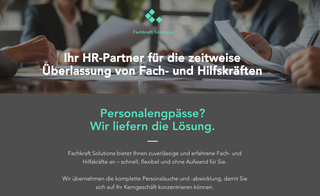 fachkraftsolutions.com new website redesign screenshot