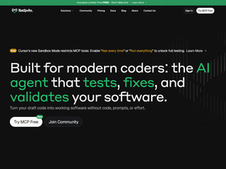 TestSprite : The most powerful AI testing tool for testing, fixing, and validating your software in one automated flow. screenshot