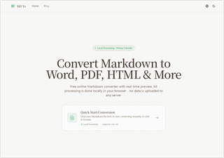 MD To - Markdown Converter screenshot