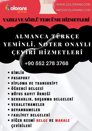 Almanca Yeminli ve Noter Onaylı Tercüme screenshot