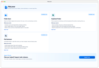 FileLever - Safer folder sync, duplicate review, and storage cleanup screenshot